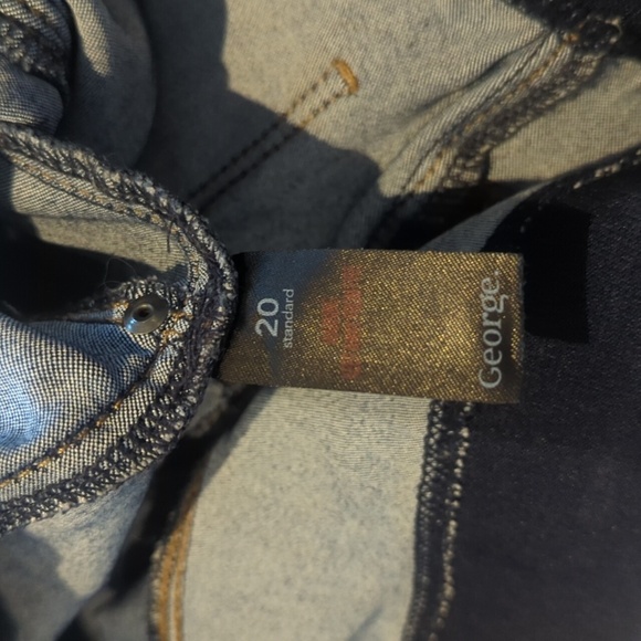 George Blue Jeggings with Elastic Waistband Size 20 Plus Size Great Condition - Picture 3 of 4